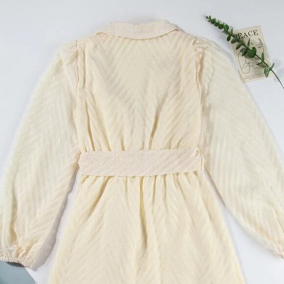 Surplice Long Sleeve Mini Dress - Picture 13 of 15